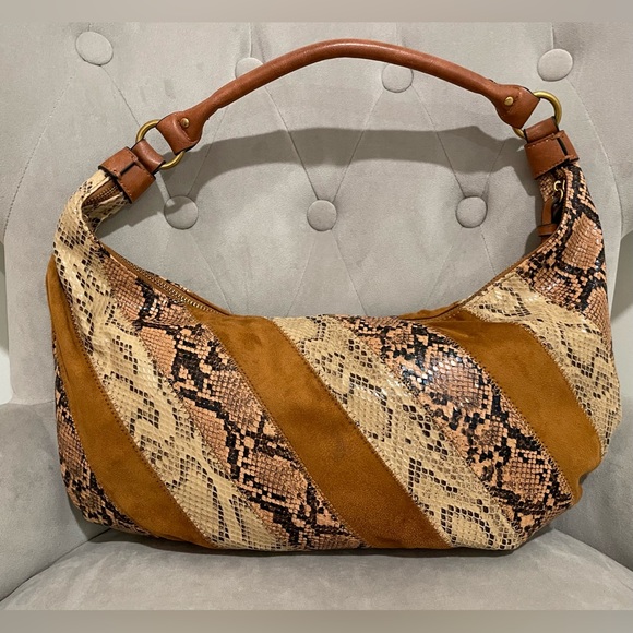 Scoop Patchwork Hobo Handbag - Picture 2 of 5